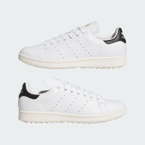 NEW GOLF Adidas Stan Smith UNISEX White and Navy Spikeless Golf Sneakers